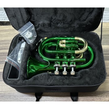 Trompete Pocket Dasons Verde e Laqueado